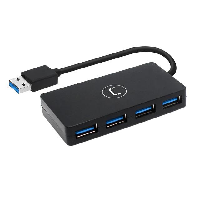 Mini HUB Unno Tekno 4 Puertos USB 3.0 N/P: HB1011BK - PC Mania