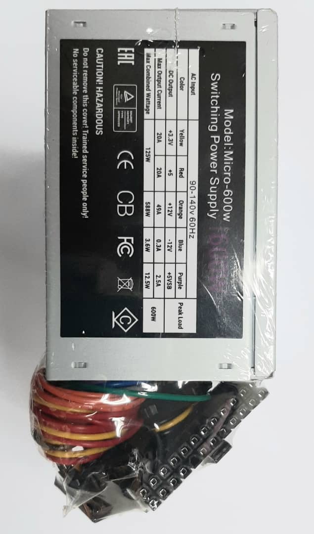 Fuente de Poder Micro ATX Delux 600W 20+4 Pines N/P: DLS-21D - PC Mania