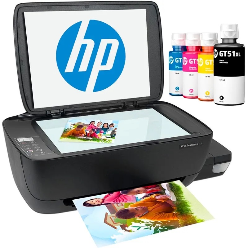 Impresora HP Multifuncional Color Ink Tank Wireless Mod. 415 - PC Mania