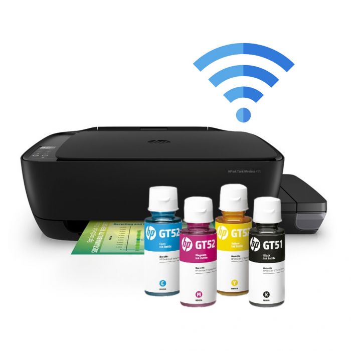 Impresora HP Multifuncional Color Ink Tank Wireless Mod. 415 - PC Mania