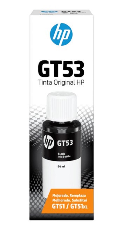 Botella de Tinta Negro HP 90 ML GT53 N/P: 1VV22AL - PC Mania