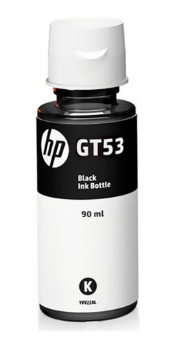 Botella de Tinta Negro HP 90 ML GT53 N/P: 1VV22AL - PC Mania