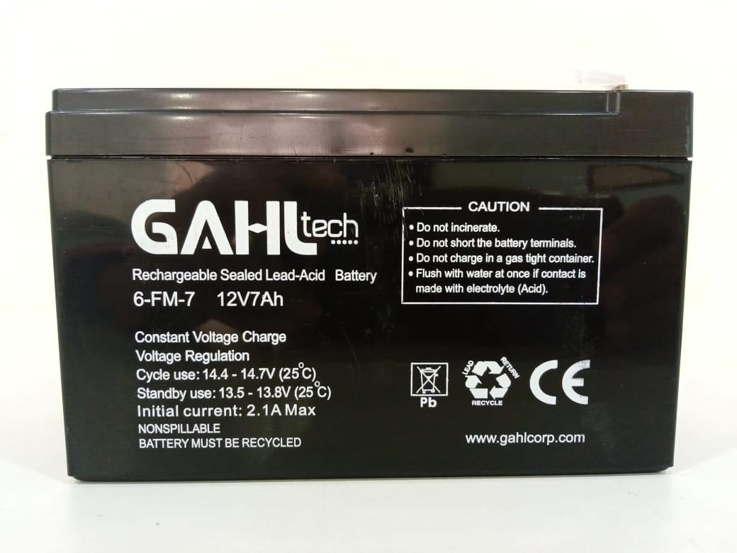 Batería Gahl 12Volt. 7Ah para UPS N/P: 6-FM-7 - PC Mania
