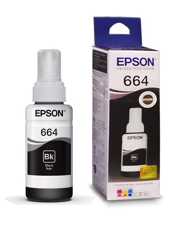 Botella de Tinta Negra Epson N/P: T664120-AL - PC Mania