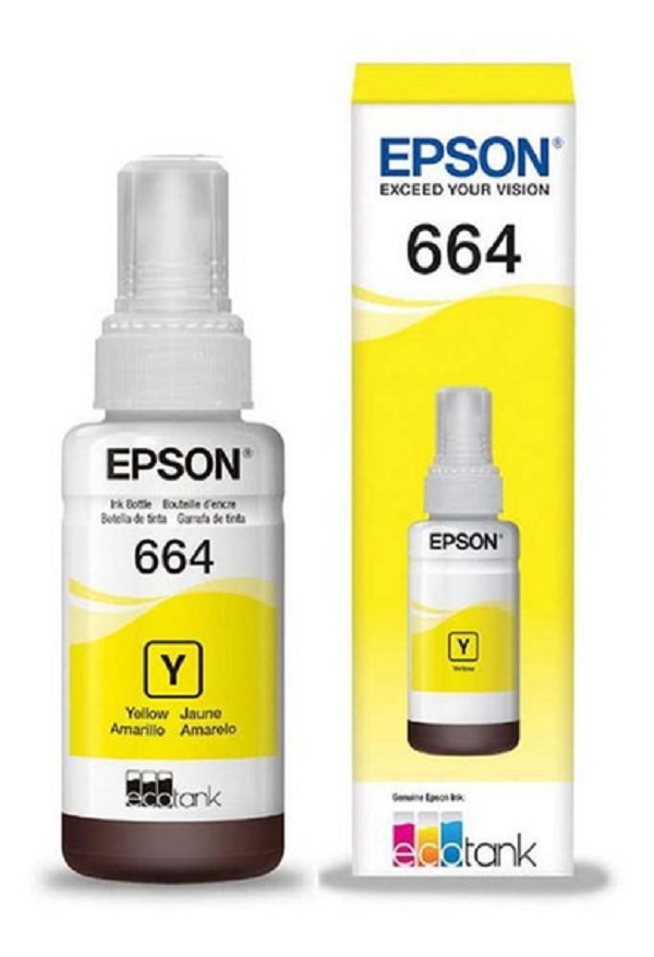 Botella de Tinta Amarilla Epson N/P: T664420-AL - PC Mania