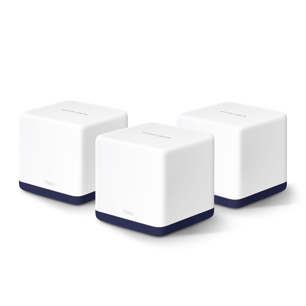 Sistema WiFi en Malla Doble Banda 1900Mbps Mercusys Mod. Halo H50G (3 Pack) - PC Mania