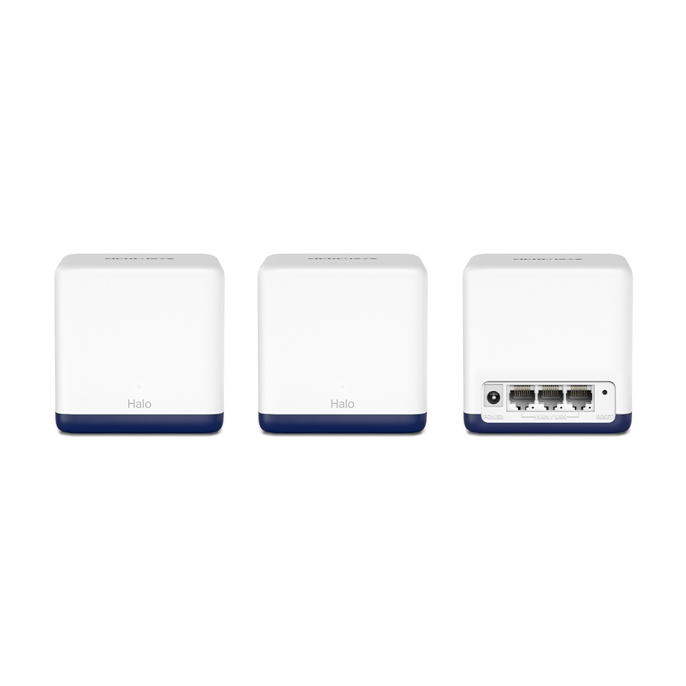 Sistema WiFi en Malla Doble Banda 1900Mbps Mercusys Mod. Halo H50G (3 Pack) - PC Mania
