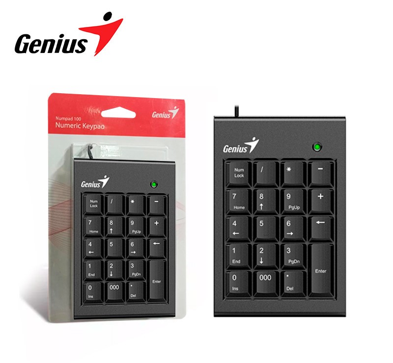 Teclado Genius NUMPAD 100 USB P/N: 31300016400 - PC Mania