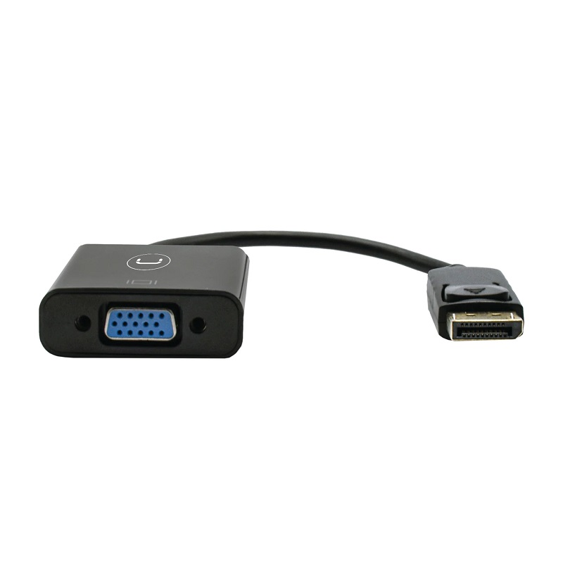 Adaptador Unno Tekno Display Port Macho a VGA Hembra N/P: AD3006BK - PC Mania