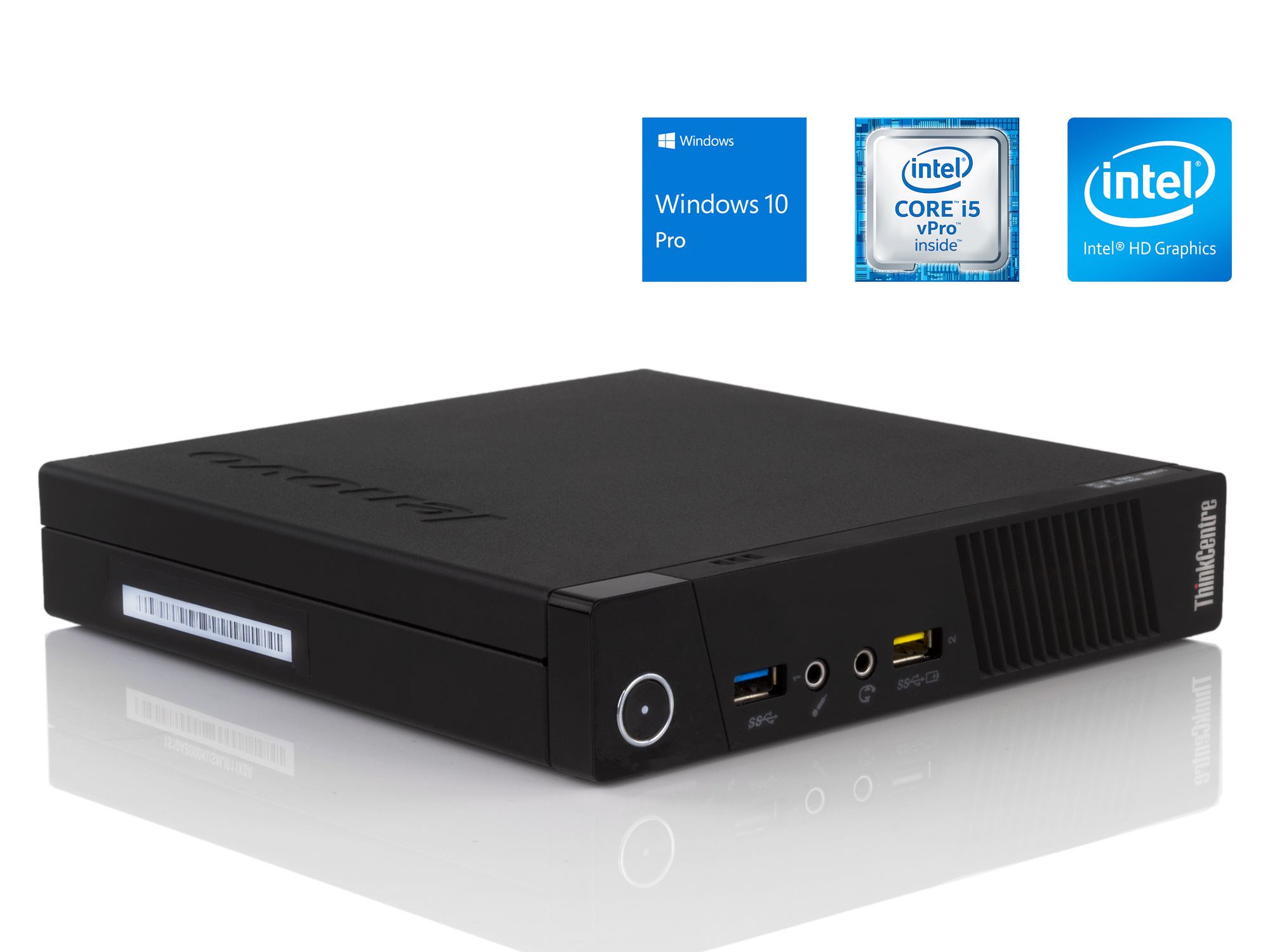 Lenovo Mini Thinkcentre M93P i5-4570S 4gb 128gb SDD  Win 10 Pro (Refurbished) - PC Mania