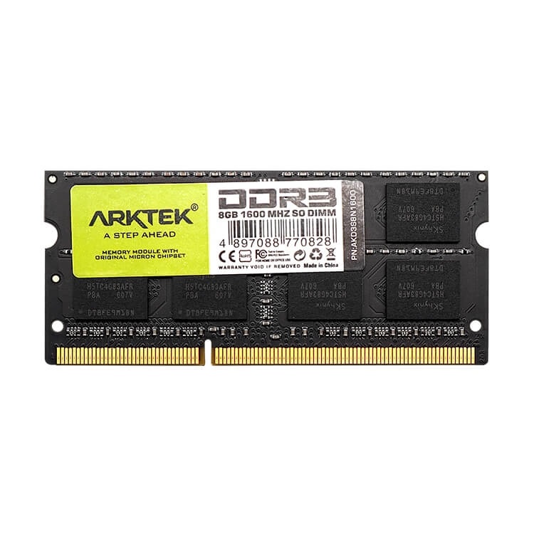 Memoria RAM ARKTEK 8GB 1600Mhz DDR3 CL11 Notebook N/P: AKD3S8N1600 - PC Mania