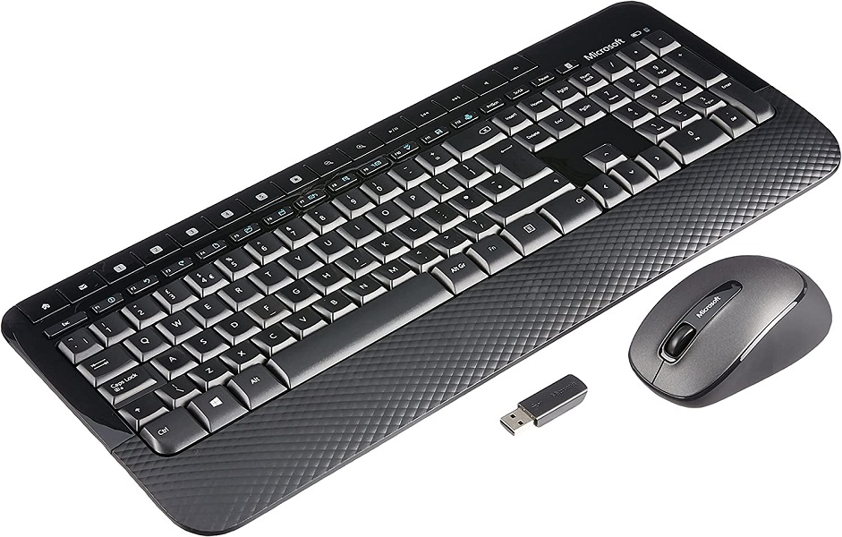 Teclado y Mouse Microsoft Inalámbrico Desktop 2000 USB Español N/P: M7J-00004 - PC Mania