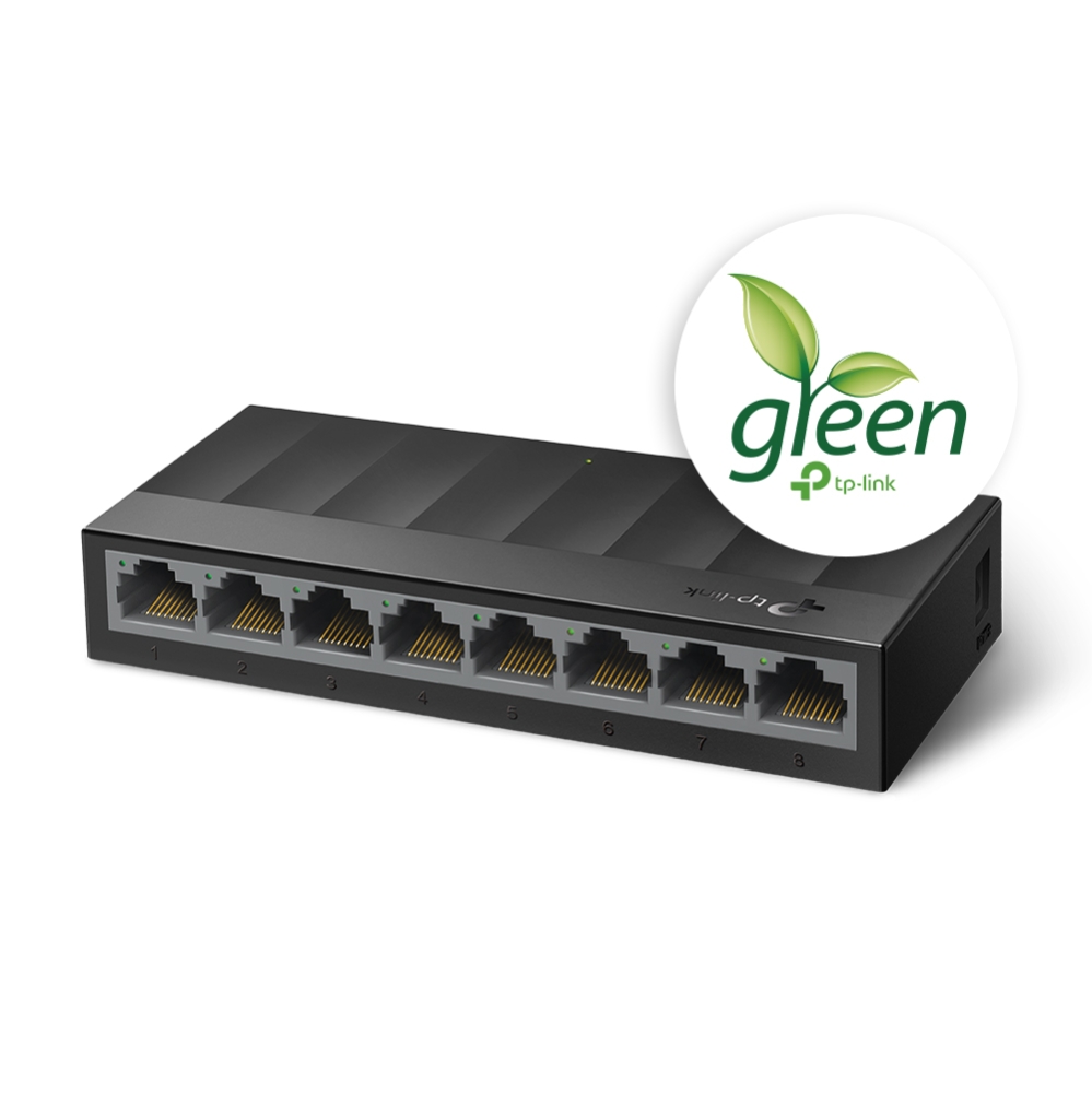 Switch de Escritorio TP-Link 8 Puertos 10/100/1000 Gigabit N/P: LS1008G - PC Mania