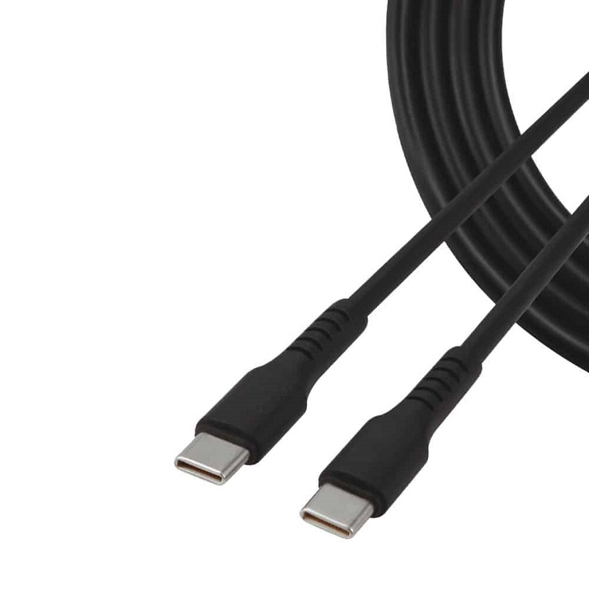 Cable Unno Tekno USB Tipo C a USB Tipo C PD65W 1.5 Mts. Negro N/P: CB4071BK - PC Mania