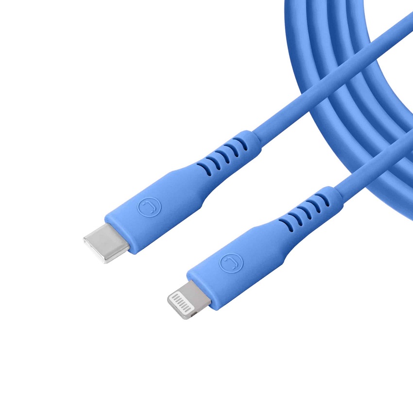 Cable Unno Tekno TIPO C a Lightning Premium PD20W 1.5 Mts. Azul N/P: CB4074BL - PC Mania