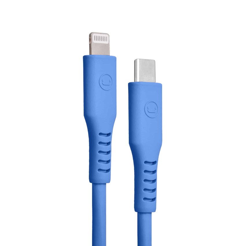 Cable Unno Tekno TIPO C a Lightning Premium PD20W 1.5 Mts. Azul N/P: CB4074BL - PC Mania