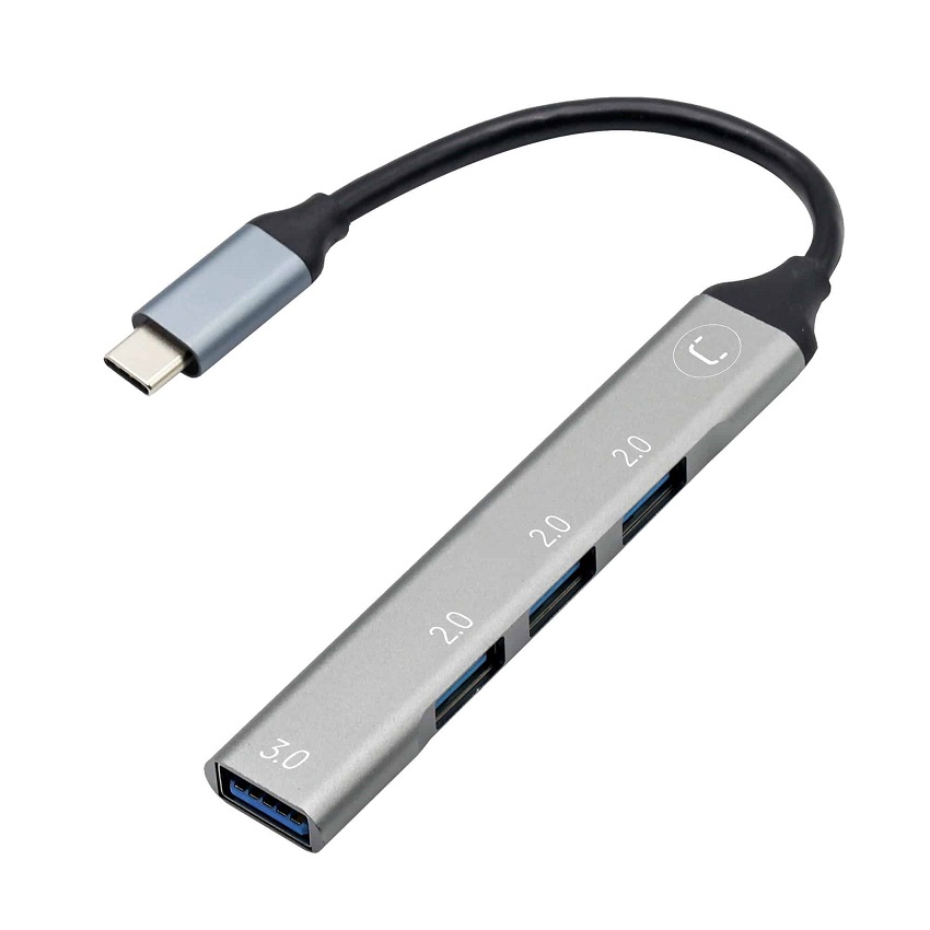 HUB Unno Tekno 4 Puertos USB C a USB A 3.0 N/P: HB1013SV - PC Mania