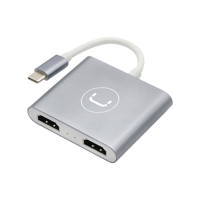 HUB Unno Tekno USB C a 2 HDMI Hembra N/P: HB1103SV - PC Mania