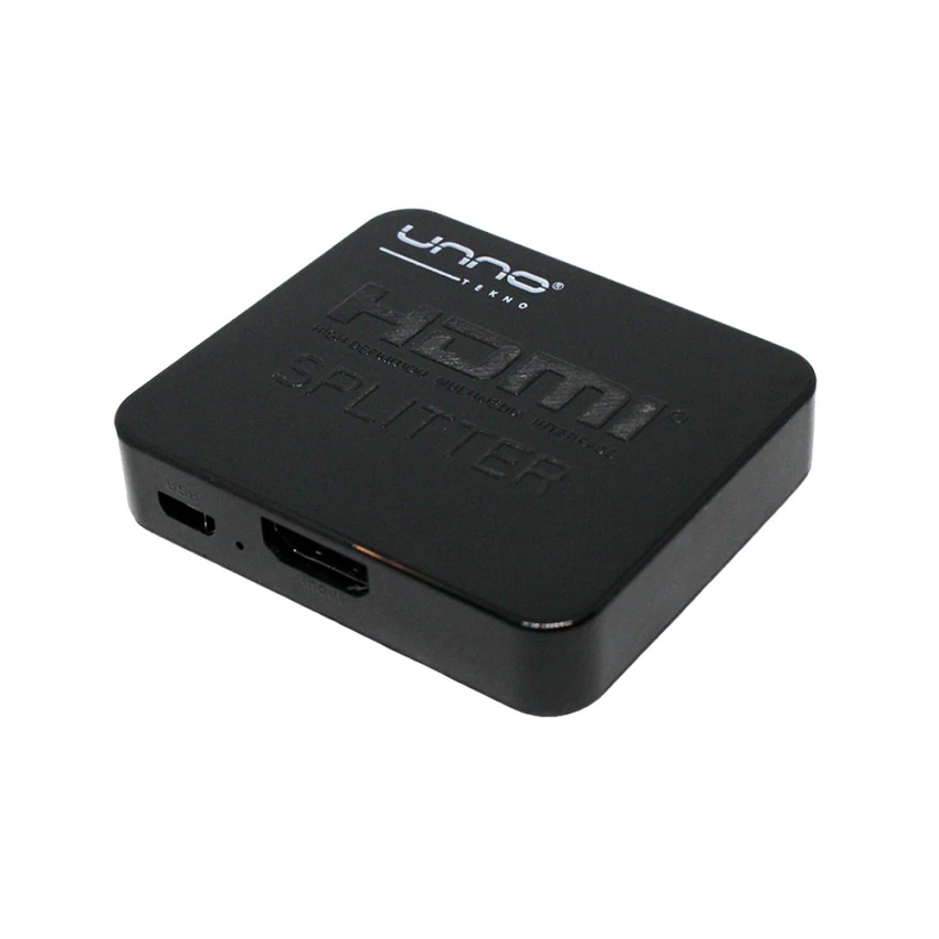 Splitter - Switch HDMI Unno Tekno 1 Puerto entrada 2 Puertos salida N/P: HB1204BK - PC Mania