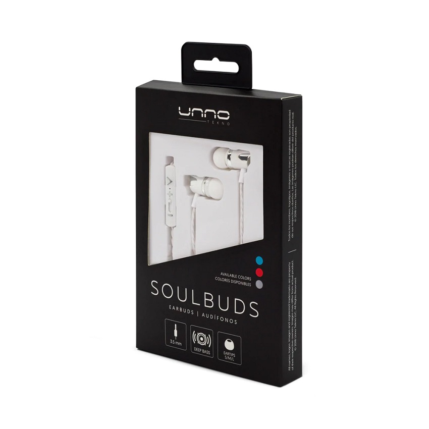 Audífonos Unno Tekno Soulbuds Mano Libre 3.5 mm Estéreo Plata N/P: HS7009SV - PC Mania