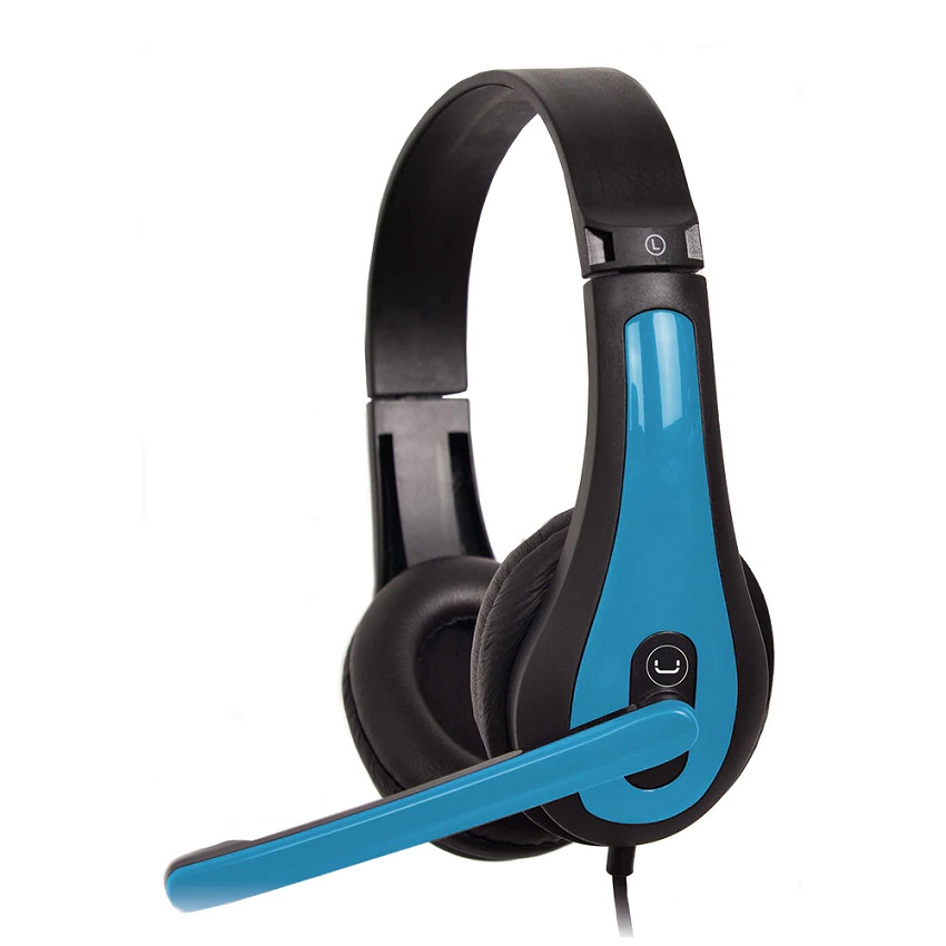 Audífonos Micrófono Unno Tekno ACE 7 Mano Libre 3.5 mm Azul N/P: HS7207BL - PC Mania