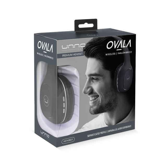 Audífonos Unno Tekno Ovala 5.0ETHS Bluetooth Gris N/P: HS7408GY - PC Mania