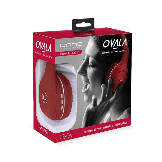 Audífonos Unno Tekno Ovala 5.0ETHS Bluetooth Rojo N/P: HS7408RD - PC Mania