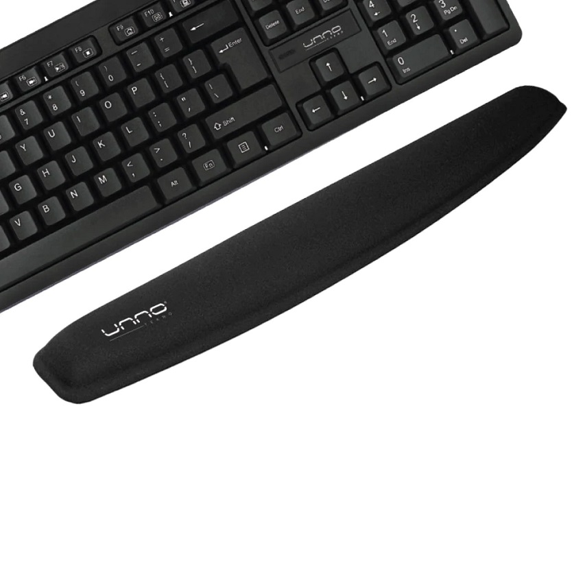Almohadilla para Teclado Unno Tekno Gel Negro  N/P: MP6006BK - PC Mania