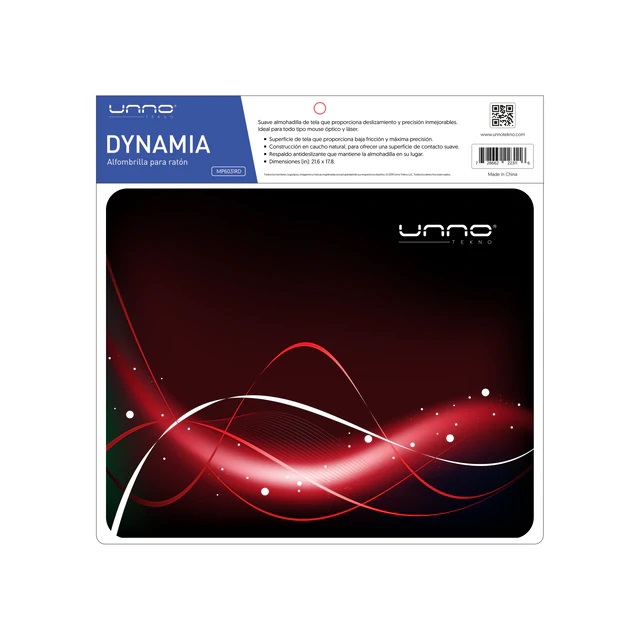 Mouse Pad Unno Tekno Dynamia Rojo N/P: MP6031RD - PC Mania