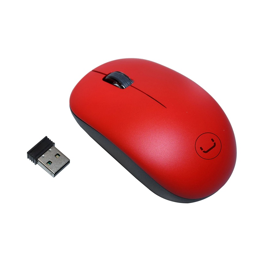 Mouse Óptico Unno Tekno USB Curve Inalámbrico Rojo N/P: MS6526RD - PC Mania