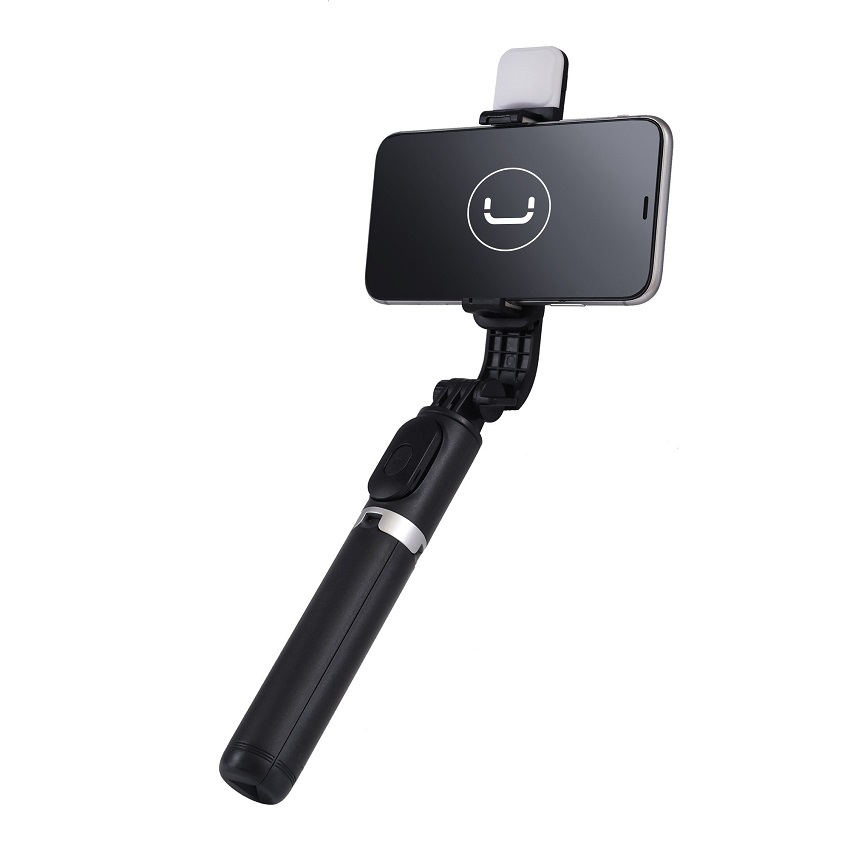 Bastón Selfie-Trípode Unno Tekno luz Led Plegable N/P: PH1804BK - PC Mania