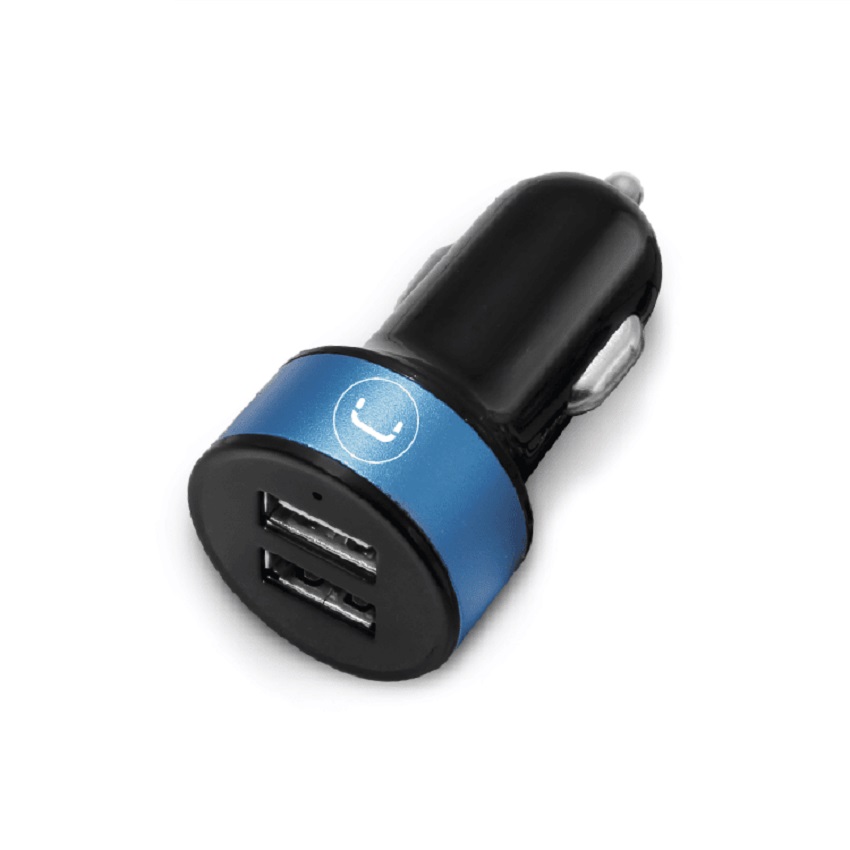 Cargador de Carro Unno Tekno 2*USB 12 V 2.1A Led Indicador N/P: PW5002BK - PC Mania