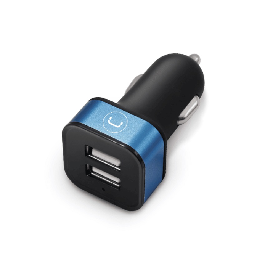 Cargador de Carro Unno Tekno 2*USB 12 V 3.4A Led Indicador N/P: PW5021BK - PC Mania
