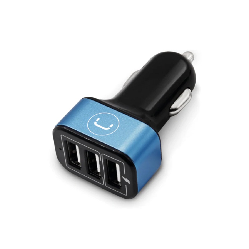 Cargador de Carro Unno Tekno 3*USB 12 V 6.0A Led Indicador N/P: PW5022BK - PC Mania
