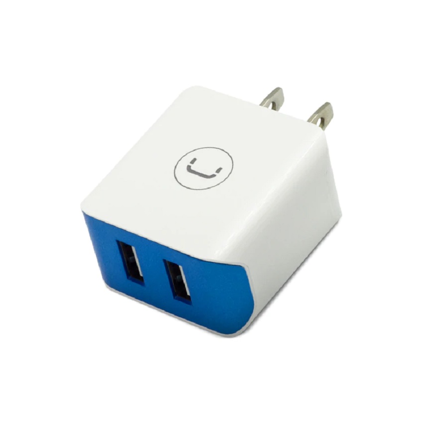 Cargador de Pared Unno Tekno 2*USB 100 -240V 2.1A N/P: PW5052WT - PC Mania