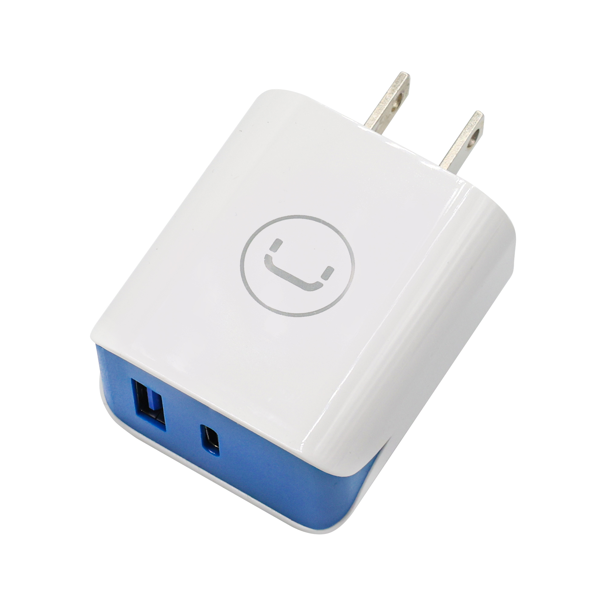 Cargador de Pared Unno Tekno 1*USB + 1*USB C 100 -240V 3.4A N/P: PW5056WT - PC Mania