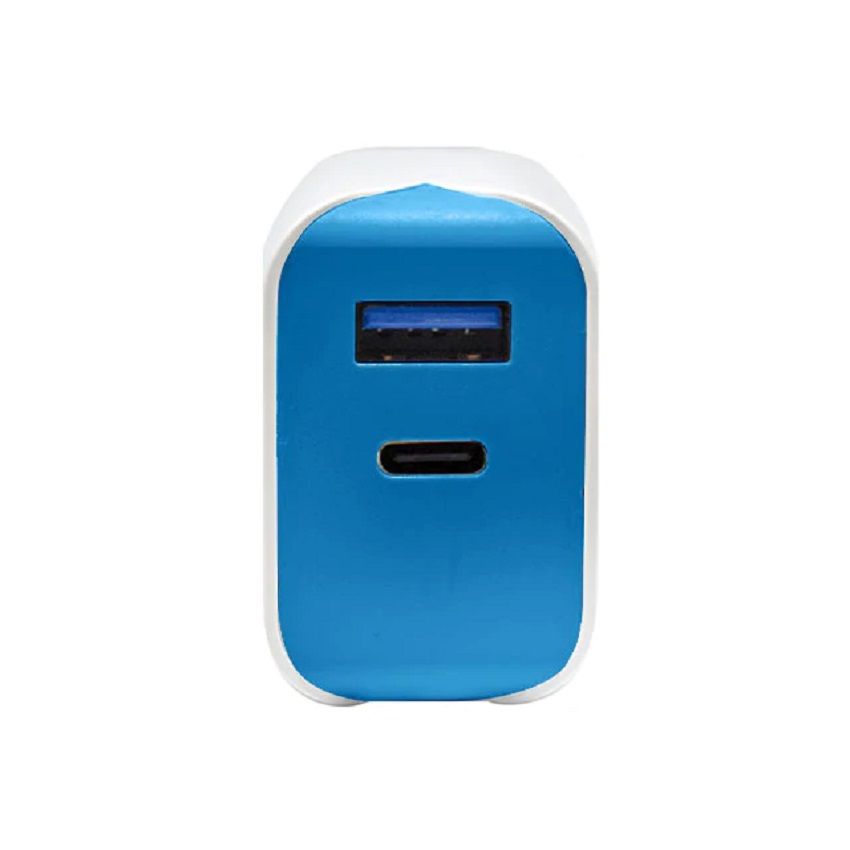 Cargador de Pared Unno Tekno 1*USB + 1*USB C 100 -240V 3.4A N/P: PW5056WT - PC Mania