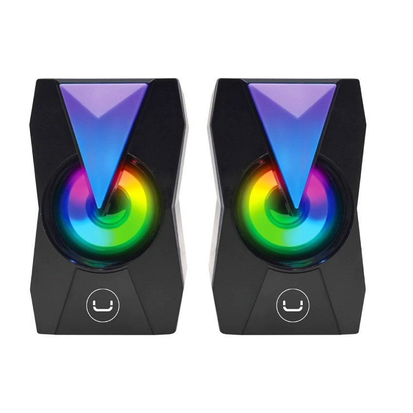 Cornetas Unno Tekno Icon de Escritorio Estéreo RGB Negro N/P: SP9013BK - PC Mania