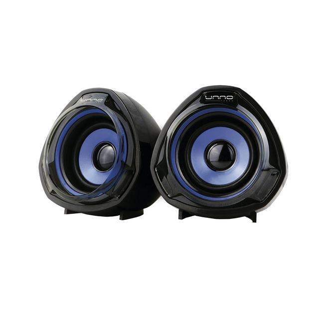 Cornetas Unno Tekno Thunder de Escritorio Estéreo Negro N/P: SP9023BL - PC Mania