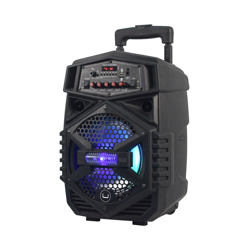Cornetas Unno Tekno Soundwave Karaoke Estéreo Bluetooth C/Micrófono Negro N/P: SP9403BK - PC Mania