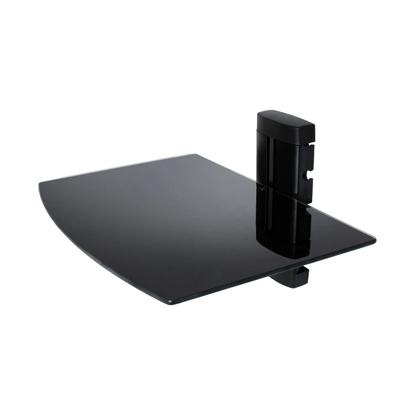 Base de Pared Unno Tekno Repisa Modular Vidrio Templado N/P: TM8021BK - PC Mania