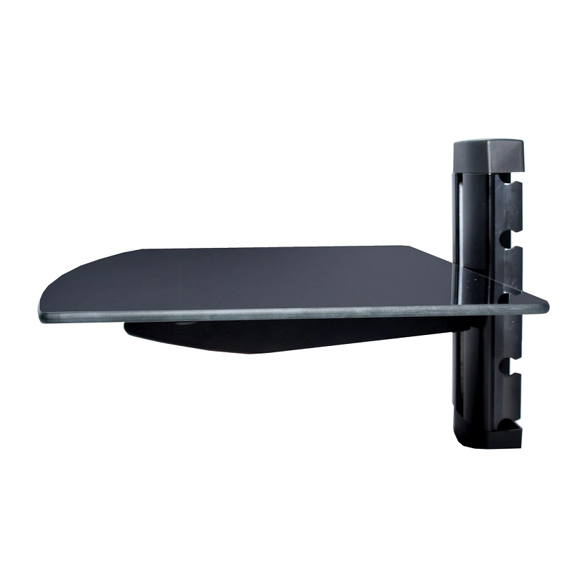 Base de Pared Unno Tekno Repisa Modular Vidrio Templado N/P: TM8021BK - PC Mania