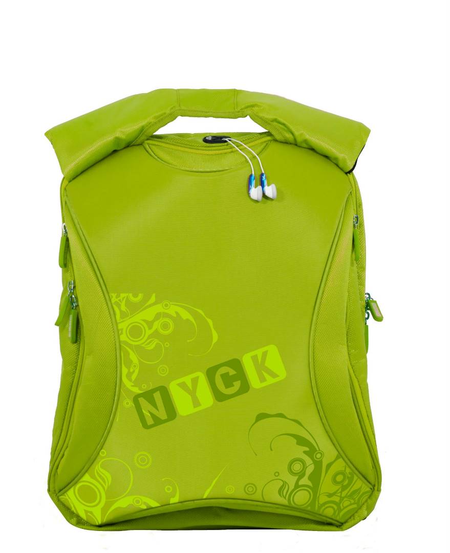 Morral Nyck Traveler Backpack Verde 14.1