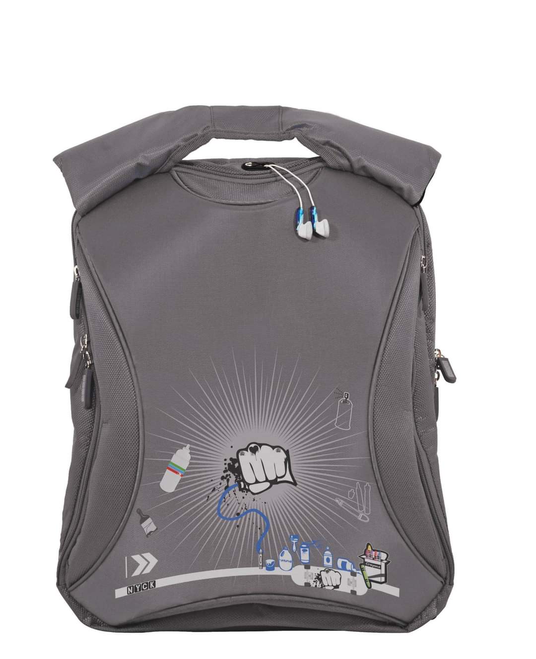 Morral Nyck Traveler Backpack Gris Oscuro 14.1