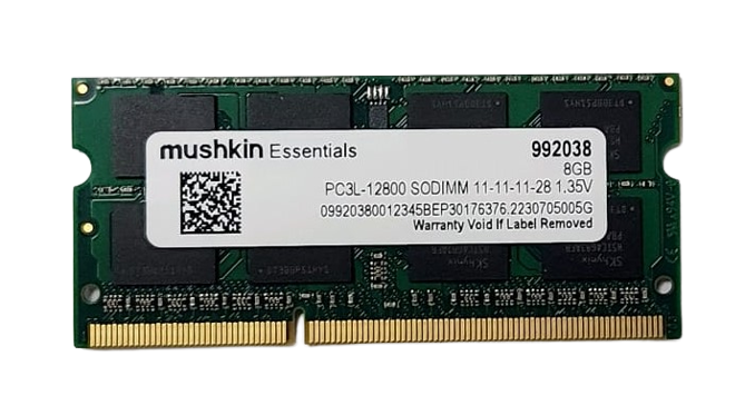 Memoria RAM Mushkin 8GB 1600Mhz DDR3 PC3L-12800 Notebook N/P: 992038 - PC Mania