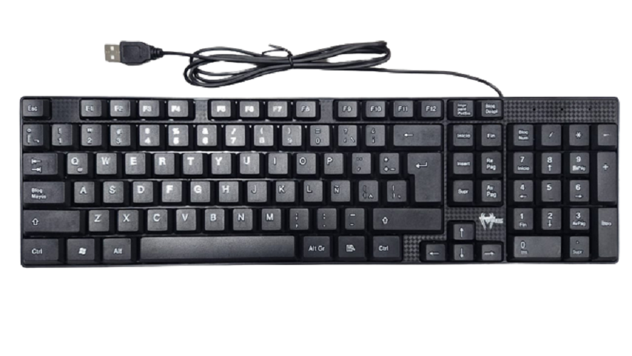 Teclado Spidertec Español USB Negro N/P: LK-501 - PC Mania