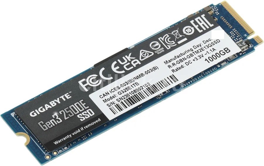 Disco SSD Gigabyte M.2 1TB PCIe NVMe 2400Mb/s N/P: G325E11TB - PC Mania
