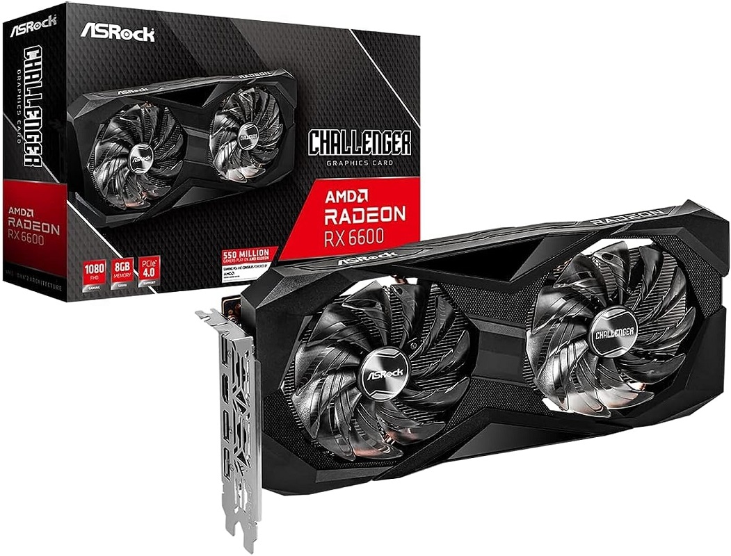 Tarjeta de Video ASRock Chanllenger Radeon RX6600 8GB N/P: 90-GA2RZZ-00UANL - PC Mania