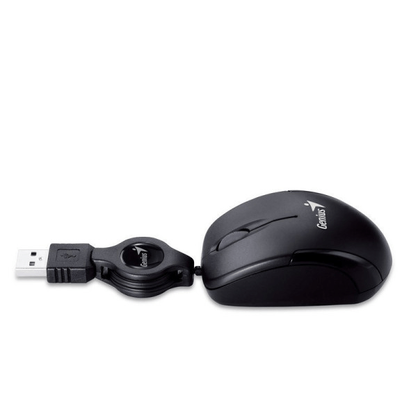 Mouse Genius Micro Traveler USB C/Cable Retráctil Negro N/P: 31010125100 - PC Mania