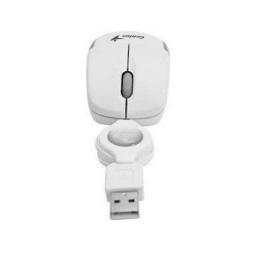 Mouse Genius Micro Traveler USB C/Cable Retráctil Blanco N/P: 31010125104 - PC Mania